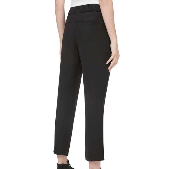 Lululemon On The Fly Black Pant Woven 27" Women's Size 4 Excellent Condition - Picture 2 of 9